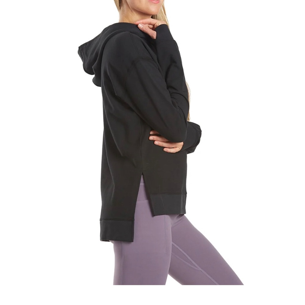 Everyday Yoga Women’s Solid Black Hoodie, Size Large